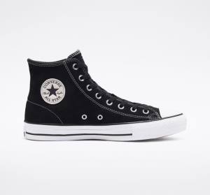 Converse CONS Chuck Taylor All Star Pro Mocka Skateskor Svarta Vita | CV-068KGM