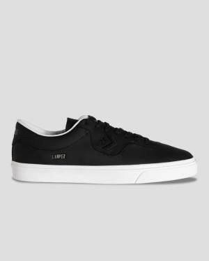 Converse CONS Louie Lopez Pro Läder Låga Sneakers Svarta | CV-861XOY