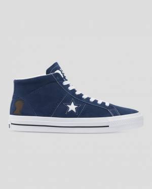 Converse CONS One Star Pro Ben Raemers Foundation Höga Sneakers Blå | CV-402YAQ