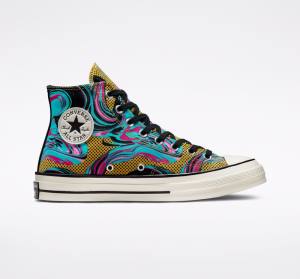 Converse Chuck 70 '90s Marbled Höga Sneakers Turkos | CV-238GTB