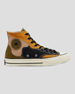 Converse Chuck 70 Archive Camo Overlay Höga Sneakers Olivgröna Orange | CV-109GOK