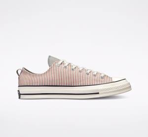 Converse Chuck 70 Crafted Stripe Låga Sneakers Olivgröna | CV-365CQF