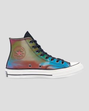 Converse Chuck 70 Iridescent Höga Sneakers Svarta | CV-923UGY