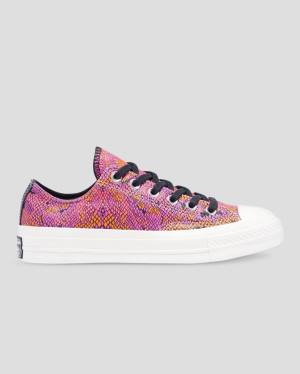 Converse Chuck 70 Läder Printed Låga Sneakers Rosa Orange | CV-089YLW