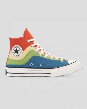 Converse Chuck 70 National Parks Höga Sneakers Blå Gröna Orange | CV-415FXW