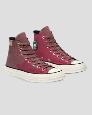 Converse Chuck 70 Natural Dye Höga Sneakers Vinröda | CV-654JQO