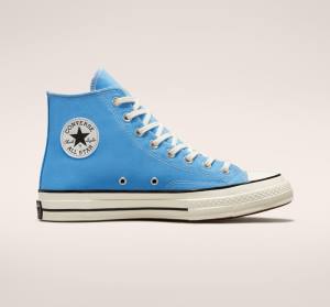 Converse Chuck 70 Pastel Polyester Höga Sneakers Blå Svarta | CV-876PLW