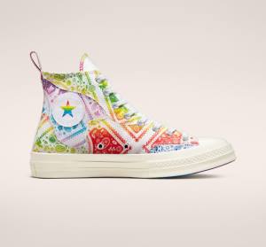 Converse Chuck 70 Pride Höga Sneakers Vita Röda | CV-594IGR