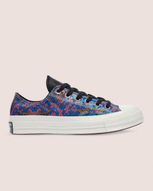 Converse Chuck 70 Satin Snake Print Låga Sneakers Svarta | CV-571YSK