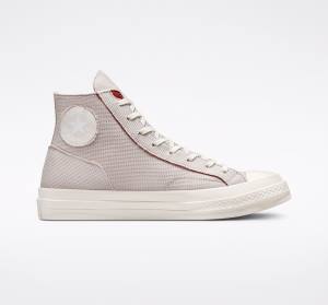 Converse Chuck 70 Tearaway Höga Sneakers Ljussilver Rosa | CV-187CXN