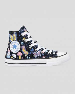 Converse Chuck Taylor All Star Butterfly Fun Höga Sneakers Svarta | CV-768TVU