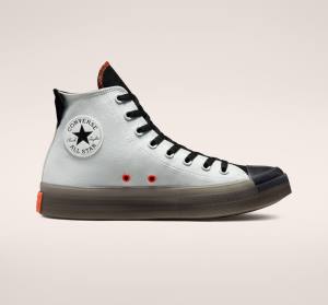 Converse Chuck Taylor All Star CX Stretch Canvas Höga Sneakers Ljussilver Svarta Mango | CV-140QRO