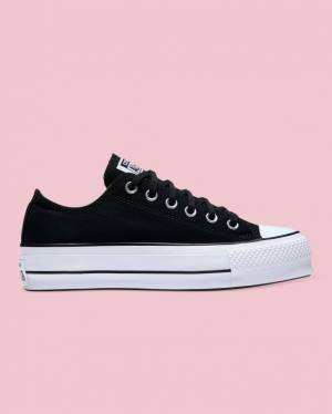 Converse Chuck Taylor All Star Canvas Lift Låga Sneakers Svarta | CV-814QKL