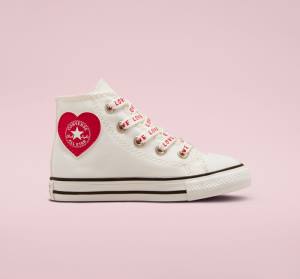 Converse Chuck Taylor All Star Crafted with Love Höga Sneakers Vita Röda | CV-571OWC