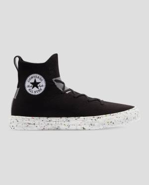 Converse Chuck Taylor All Star Crater Renew Knit Höga Sneakers Svarta | CV-257TBK