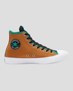 Converse Chuck Taylor All Star Digital Terrain Höga Sneakers Bruna Gröna | CV-164YTE