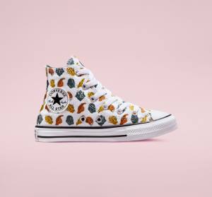 Converse Chuck Taylor All Star Dino Daze Höga Sneakers Vita Mörkgröna Svarta | CV-745CLW