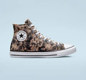 Converse Chuck Taylor All Star Dip Dye Höga Sneakers Svarta Vita | CV-047UGV