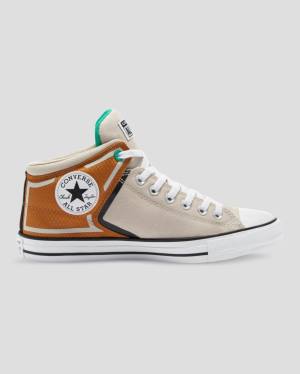 Converse Chuck Taylor All Star High Street Höga Sneakers Bruna Beige | CV-862GKJ