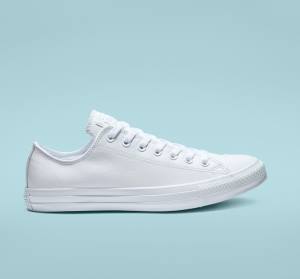 Converse Chuck Taylor All Star Läder All White Låga Sneakers Vita | CV-934ETL