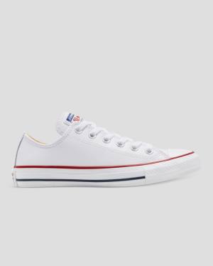 Converse Chuck Taylor All Star Läder Låga Sneakers Vita | CV-325FLN