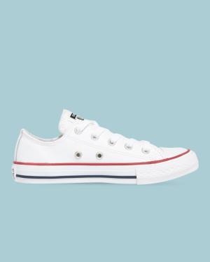 Converse Chuck Taylor All Star Läder Låga Sneakers Vita | CV-723DLI