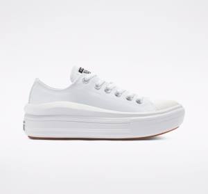 Converse Chuck Taylor All Star Move Platform Låga Sneakers Vita Vita Vita | CV-480OUC