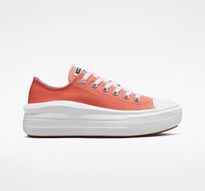 Converse Chuck Taylor All Star Move Platform Seasonal Color Låga Sneakers Vita Vita | CV-795DQO