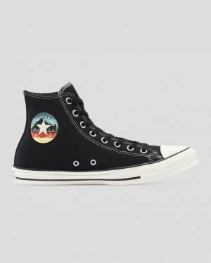 Converse Chuck Taylor All Star National Parks Patch Höga Sneakers Svarta | CV-345VAS