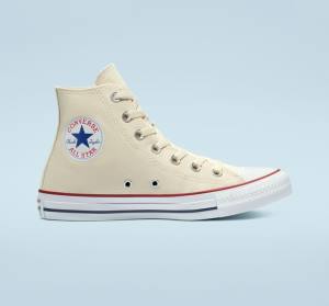 Converse Chuck Taylor All Star Natural Ivory Höga Sneakers Beige Vita | CV-067AMX