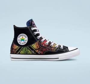 Converse Chuck Taylor All Star Pride Höga Sneakers Svarta Röda | CV-849ULN