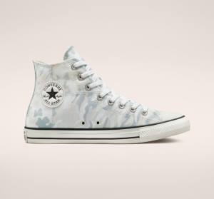 Converse Chuck Taylor All Star Split Panel Camo Höga Sneakers Vita Grå | CV-471EMC