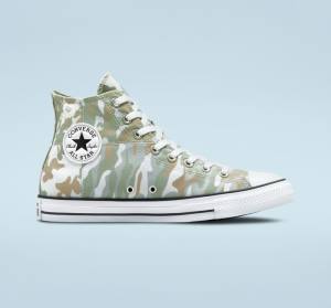 Converse Chuck Taylor All Star Split Panel Camo Höga Sneakers Bruna | CV-842MHA