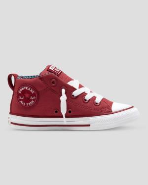 Converse Chuck Taylor All Star Street Plaid Höga Sneakers Röda | CV-864MWU