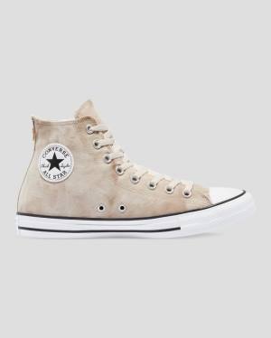 Converse Chuck Taylor All Star Summer Daze Wash Höga Sneakers Khaki | CV-165BOE