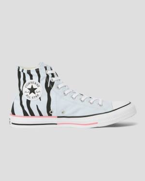 Converse Chuck Taylor All Star Sun Blocked Icon Print Höga Sneakers Blå | CV-603MDJ