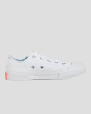 Converse Chuck Taylor All Star Sunny Side Print Låga Sneakers Vita | CV-619SZK