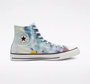 Converse Chuck Taylor All Star Tie-Dye Höga Sneakers Olika Färger Svarta | CV-215FCK