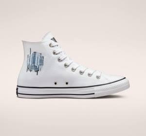 Converse Chuck Taylor All Star Translucent Barcode Höga Sneakers Vita Svarta Vita | CV-301RVO