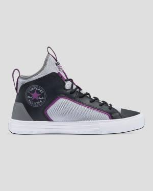 Converse Chuck Taylor All Star Ultra Dramatic Nights Höga Sneakers Grå Svarta | CV-412FYZ