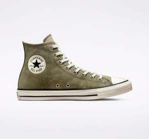 Converse Chuck Taylor All Star Washed Canvas Höga Sneakers Ljus | CV-275MOI