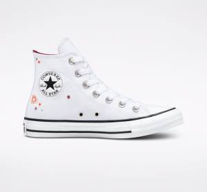 Converse Chuck Taylor All Star You Are On The Right Path Höga Sneakers Vita | CV-591TOA