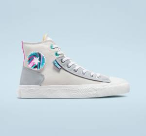 Converse Chuck Taylor Alt Star Marbled Patch Höga Sneakers Grå Rosa | CV-894BOC