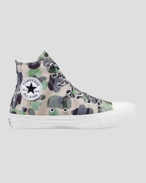 Converse Chuck Taylor Archive Print Höga Sneakers Camo | CV-692DMQ