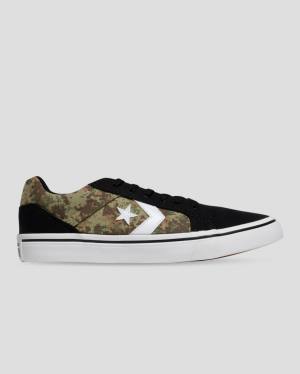 Converse El Distrito Mix And Match Låga Sneakers Svarta Camo | CV-283DXR