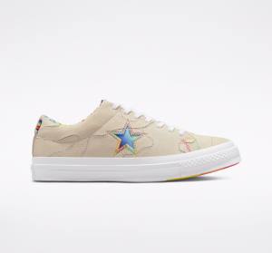 Converse One Star Pride Låga Sneakers Röda | CV-714HRI