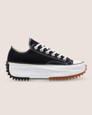 Converse Run Star Hike Canvas Låga Sneakers Svarta | CV-608GAN