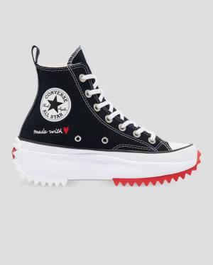 Converse Run Star Hike Love Thread Höga Sneakers Svarta | CV-921KZS