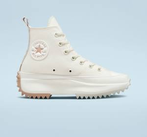 Converse Run Star Hike Platform Crafted Canvas Höga Sneakers Bruna | CV-905UDR