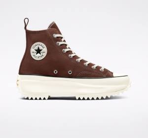 Converse Run Star Hike Platform Mocka Höga Sneakers Svarta | CV-317XCY